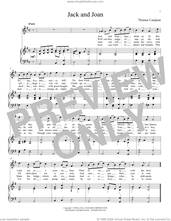 Cover icon of Jack And Joan sheet music for voice and piano (High Voice) by Thomas Campian, Steven Stolen and Richard Walters, classical score, intermediate skill level