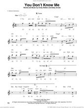 Cover icon of You Don't Know Me sheet music for harmonica solo by Ray Charles, Eric Plahna, Jim Schustedt, Tad Dreis, Elvis Presley, Mickey Gilley, Cindy Walker and Eddy Arnold, intermediate skill level