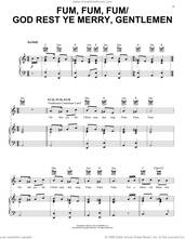 Cover icon of Fum, Fum, Fum/God Rest Ye Merry, Gentlemen Christmas Medley sheet music for voice, piano or guitar, intermediate skill level