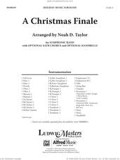 Cover icon of A Christmas Finale (COMPLETE) sheet music for concert band by Noah Taylor, intermediate skill level