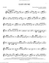 Cover icon of Easy On Me sheet music for trumpet solo by Adele, Adele Adkins and Greg Kurstin, intermediate skill level