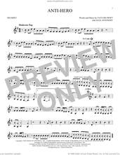 Cover icon of Anti-Hero sheet music for trumpet solo by Taylor Swift and Jack Antonoff, intermediate skill level