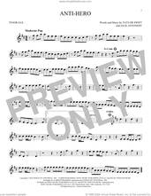 Cover icon of Anti-Hero sheet music for tenor saxophone solo by Taylor Swift and Jack Antonoff, intermediate skill level