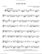 Cover icon of Easy On Me sheet music for tenor saxophone solo by Adele, Adele Adkins and Greg Kurstin, intermediate skill level