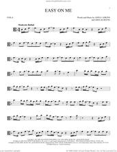 Cover icon of Easy On Me sheet music for viola solo by Adele, Adele Adkins and Greg Kurstin, intermediate skill level