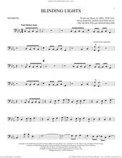 Cover icon of Blinding Lights sheet music for trombone solo by The Weeknd, Abel Tesfaye, Ahmad Balshe, Jason Quenneville, Max Martin and Oscar Holter, intermediate skill level