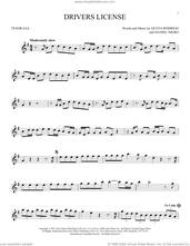 Cover icon of Drivers License sheet music for tenor saxophone solo by Olivia Rodrigo and Daniel Nigro, intermediate skill level