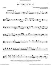 Cover icon of Drivers License sheet music for viola solo by Olivia Rodrigo and Daniel Nigro, intermediate skill level