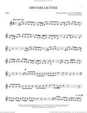 Cover icon of Drivers License sheet music for horn solo by Olivia Rodrigo and Daniel Nigro, intermediate skill level