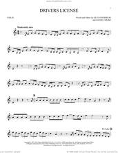 Cover icon of Drivers License sheet music for violin solo by Olivia Rodrigo and Daniel Nigro, intermediate skill level