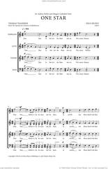 Cover icon of One Star sheet music for choir (SATB: soprano, alto, tenor, bass) by Nico Muhly and Thomas Traherne, intermediate skill level