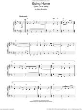 Cover icon of Going Home (from Local Hero) sheet music for piano solo by Mark Knopfler, intermediate skill level