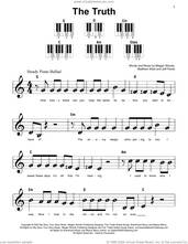 Cover icon of The Truth sheet music for piano solo by Megan Woods, Jeff Pardo and Matthew West, beginner skill level