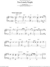 Cover icon of Two Lonely People sheet music for piano solo by Bill Evans, intermediate skill level
