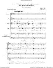 Cover icon of It Is Well With My Soul sheet music for choir (SSATB) by Bren Wells, intermediate skill level