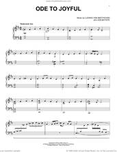 Cover icon of Ode To Joyful sheet music for piano solo by Jon Batiste and Ludwig Van Beethoven, classical score, intermediate skill level