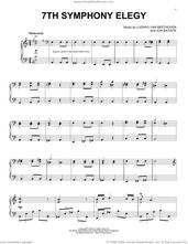 Cover icon of 7th Symphony Elegy sheet music for piano solo by Jon Batiste and Ludwig Van Beethoven, classical score, intermediate skill level