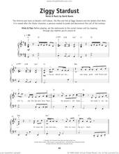 Cover icon of Ziggy Stardust sheet music for piano solo by David Bowie, beginner skill level