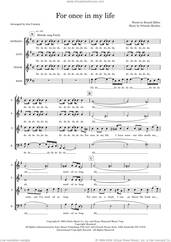 Cover icon of For Once In My Life (arr. Jon Conway) sheet music for choir (SATB: soprano, alto, tenor, bass) by Stevie Wonder, Jon Conway, Orlando Murden and Ron Miller, intermediate skill level