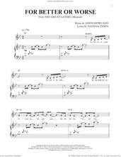 Cover icon of For Better Or Worse (from The Great Gatsby) sheet music for voice and piano by Jason Howland, Jason Howland & Nathan Tysen and Nathan Tysen, intermediate skill level