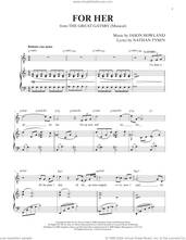 Cover icon of For Her (from The Great Gatsby) sheet music for voice and piano by Jason Howland, Jason Howland & Nathan Tysen and Nathan Tysen, intermediate skill level