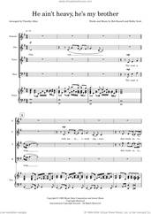 Cover icon of He Ain't Heavy, He's My Brother (arr. Tim Allen) (COMPLETE) sheet music for orchestra/band (SATB) by The Hollies, Bob Russell, Bobby Scott and Tim Allen, intermediate skill level