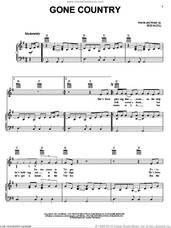 Cover icon of Gone Country sheet music for voice, piano or guitar by Alan Jackson and Bob McDill, intermediate skill level