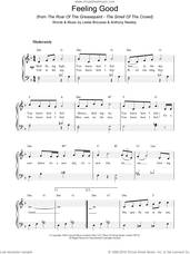 Cover icon of Feeling Good sheet music for piano solo by Leslie Bricusse and Anthony Newley, intermediate skill level