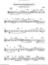 Cover icon of Adagietto (from Symphony No. 5, 4th Movement) sheet music for voice and other instruments (fake book) by Gustav Mahler, classical score, intermediate skill level