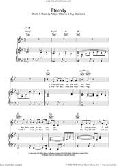 Cover icon of Eternity sheet music for voice, piano or guitar by Robbie Williams and Guy Chambers, intermediate skill level