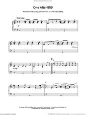Cover icon of One After 909 sheet music for piano solo by The Beatles and Paul McCartney, intermediate skill level