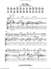 Cover icon of Po' Boy sheet music for guitar (tablature) by Bob Dylan, intermediate skill level
