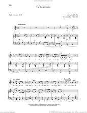 Cover icon of Se Tu M'ami (Low Voice) sheet music for voice and piano (Low Voice) by Alessandro Parisotti, Richard Walters and Paolo Antonio Rolli, classical score, intermediate skill level