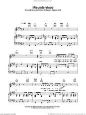 Cover icon of Misunderstood sheet music for voice, piano or guitar by Robbie Williams and Stephen Duffy, intermediate skill level