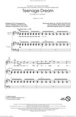 Cover icon of Teenage Dream (arr. Mac Huff) sheet music for choir (SATB Divisi) by Glee Cast, Mac Huff, Benjamin Levin, Bonnie McKee, Katy Perry, Lukasz Gottwald and Max Martin, intermediate skill level