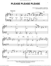 Cover icon of Please Please Please sheet music for piano solo by Sabrina Carpenter, Amy Allen and Jack Antonoff, easy skill level