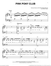 Cover icon of Pink Pony Club, (easy) sheet music for piano solo by Chappell Roan, Daniel Nigro and Kayleigh Rose Amstutz, easy skill level