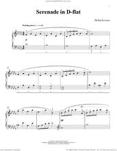 Cover icon of Serenade In D-flat (Never Too Far From You) sheet music for piano solo by Phillip Keveren, classical score, intermediate skill level