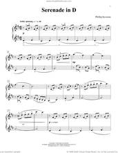 Cover icon of Serenade In D (Drifting Off To Dreamland) sheet music for piano solo by Phillip Keveren, classical score, intermediate skill level