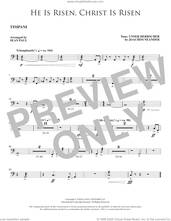 Cover icon of He Is Risen, Christ Is Risen (arr. Sean Paul) sheet music for orchestra/band (timpani) by Joachim Neander, Sean Paul and Cecil Alexander, intermediate skill level