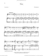 Cover icon of Nina (Medium High Voice) sheet music for voice and piano (Medium High Voice) by Anonymous, classical score, intermediate skill level