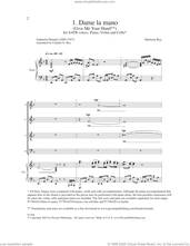 Cover icon of Three Tangos - 1. Dame La Mano sheet music for choir (SATB: soprano, alto, tenor, bass) by Marlynn Rey, Claudio G. Rey and Gabriela Mistral, intermediate skill level