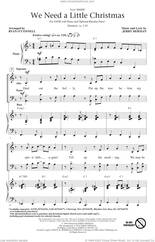 Cover icon of We Need A Little Christmas (from Mame) (arr. Ryan O'Connell) sheet music for choir (SATB: soprano, alto, tenor, bass) by Kimberley Locke and Jerry Herman, intermediate skill level