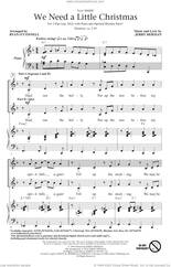 Cover icon of We Need A Little Christmas (from Mame) (arr. Ryan O'Connell) sheet music for choir by Kimberley Locke and Jerry Herman, intermediate skill level