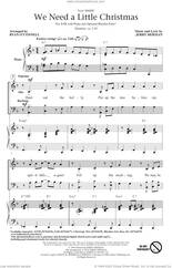 Cover icon of We Need A Little Christmas (from Mame) (arr. Ryan O'Connell) sheet music for choir (SAB: soprano, alto, bass) by Kimberley Locke and Jerry Herman, intermediate skill level