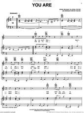 Cover icon of You Are sheet music for voice, piano or guitar by Lionel Richie and Brenda Harvey-Richie, wedding score, intermediate skill level