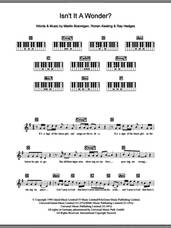 Cover icon of Isn't It A Wonder? sheet music for piano solo (chords, lyrics, melody) by Boyzone, Martin Brannigan, Ray Hedges and Ronan Keating, intermediate piano (chords, lyrics, melody)