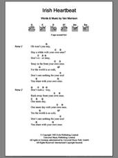 Cover icon of Irish Heartbeat sheet music for guitar (chords) by Van Morrison, intermediate skill level
