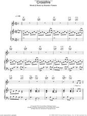 Cover icon of Crossfire sheet music for voice, piano or guitar by Brandon Flowers, intermediate skill level