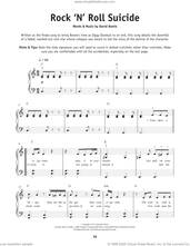 Cover icon of Rock 'n' Roll Suicide sheet music for piano solo by David Bowie, beginner skill level